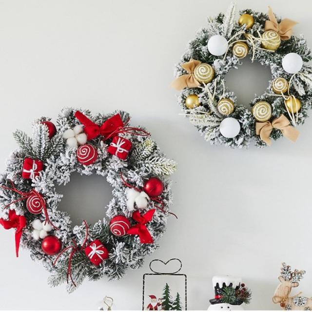 クリスマスリース 直径40cm 天然素材 クリスマス リース 玄関